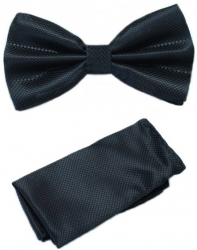 Set papion si batista pentru sacou negru 12 x 6.5 cm Ryan Keeper 