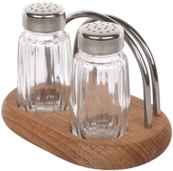 Set recipiente depozitare condimente 3 piese cu suport servetele PRACTIC President Line