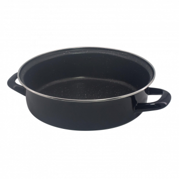 Tava cuptor si plita Rosberg R51222A28 28x7 cm Acoperire marmura Inductie Fara PFOA Negru 