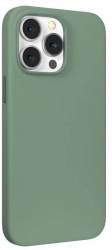 Husa Devia Nature Series Silicone Magnetic compatibila cu iPhone 14 Pro Max Light Green 