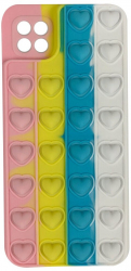 Husa Lemontti Heart Pop it compatibila cu Samsung Galaxy A22 4G Multicolor 2 