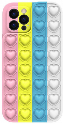 Husa Lemontti Heart Pop it compatibila cu iPhone 12 Pro Multicolor 2 