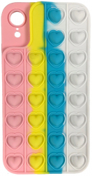Husa Lemontti Heart Pop it compatibila cu iPhone XR Multicolor 2 