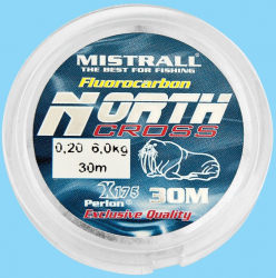 Fir textil Mistrall North Cross 30m Fluorocarbon-0 12mm/ 1 95kg 