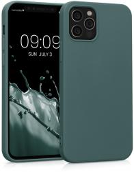 Husa Kwmobile pentru Apple iPhone 12/iPhone 12 Pro Silicon Verde 53844.171