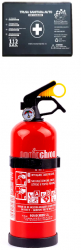 Kit siguranta auto Trusa medicala si Stingator P1 cu manometru 