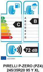 Anvelopa Vara Pirelli P-ZERO (PZ4) 245/35R20 95Y XL 