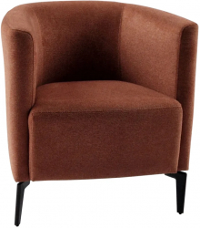 Fotoliu de design teracota/negru KAPY Sani 67 x 70 x 75 cm 