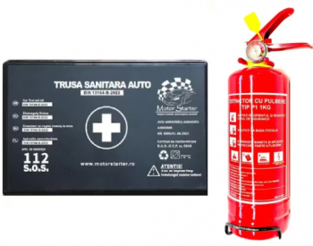 Kit auto Basic - Stingator auto P1 + trusa sanitara auto 5 ani 