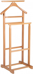 Portmantou dublu din lemn masiv de fag finisaj natur 470x360x1010 mm