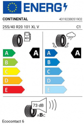 Anvelopa Vara 255/40 R20 Continental Ecocontact 6 101 Xl V 