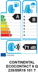Anvelopa Vara Continental ECOCONTACT 6 Q 235/55R19 101T 