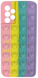 Husa Lemontti Heart Pop it compatibila cu Samsung Galaxy A32 5G Multicolor 3 