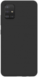 Husa de protectie 360° Lemontti Liquid Silicon pentru Samsung Galaxy A51 Black 