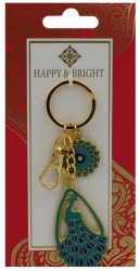 Breloc Happy & Bright paun 