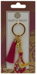 Breloc Happy and Bright vaza roz 