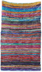 Covor Tesut Manual de Lux 153 x 90cm - Albastru 