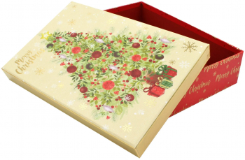 Cutie pentru cadouri Tree Gold 21.5x14x5 cm - 39 x 30 x 11 cm 