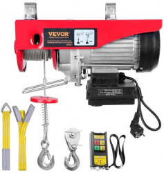 Electropalan Vevor 510 W Telecomanda WiFi Inaltime max de ridicare 6/12 m viteza 10 m/min capacitate 125 / 250 kg 