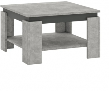 Masuta de cafea beton/grafit LEJSY Sani 68 x 68 x 41 cm 