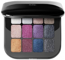 Paleta Farduri Sidefate Kiko Milano Cult Colours 02 Shocking Sparkle Shades 12 Culori 12 g