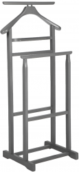 Portmantou dublu din lemn masiv de fag finisaj gri 470x360x1010 mm