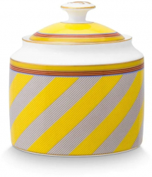 Zaharnita portelan Chique Stripes Yellow 550ml 
