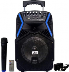 Boxa Bluetooth Activa Cu Telecomanda Portabila 300 W Tip Troller Bass Puternic Microfon Bluetooth Bluetooth Aux Radio Fm Usb