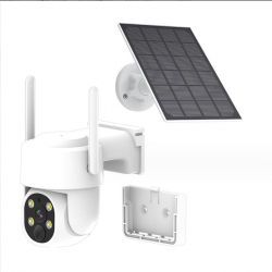 Camera de supraveghere cu acumulatori 9000mAh Portabila Panou solar inclus Slot SIM conexiune 4G 4MP Intelligent tracking PTZ Rotire 
