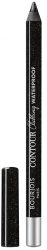 Creion de ochi rezistent la apa cu textura ulta cremoasa Bourjois Contour Clubbing 055 ultra black glitter 1.2 g 