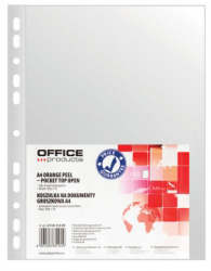 File de protectie Office Products orange peel 30 microni A4 plastic 100 bucati/set 