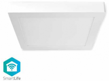 Plafoniera Patrata Smart Wi-fi Nedis 30 X 30 Cm 1400 Lm 18w Rgb 