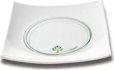 Platou patrat din portelan Nava diametru 29 cm seria Eco 