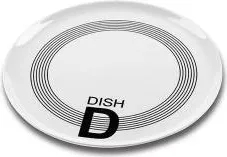 Platou rotund din portelan Nava diametru 31 5 cm seria Lines Black 