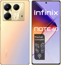 Telefon Mobil Infinix Note 40 Dual Sim 4G 8GB 256GB Titan Gold