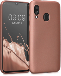 Husa Kwmobile pentru Samsung Galaxy A40 Silicon Roz 48546.211 
