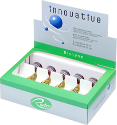 Fiole cu biotina si multivitamine anti-cadere Biotyne Rueber 50ml + 375mg 