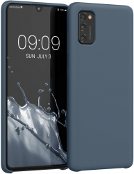 Husa Kwmobile pentru Samsung Galaxy A41 Silicon Albastru 52301.202 