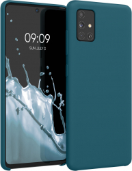 Husa Kwmobile pentru Samsung Galaxy A51 Silicon Verde 51197.57