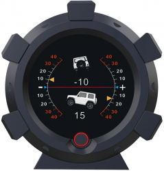 Inclinometru digital auto 4x4 AUTOOL X95 cu GPS altimetru afisaj viteza reala informatii condus multifunctional util off-road Negru 