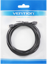 Cablu de retea Utp Cat6a Vention Ibibh Rj45 Ethernet 10gbps 2m Negru Tip subtire 