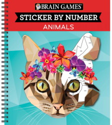 Brain Games Color by Stickers Animals - Ltd Publications International Edi 