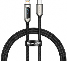 Cablu USB-c pentru display Lightning Baseus Pd 20w 1m negru 