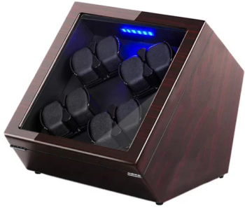 Cutie intors ceasuri automatice iUni Watch Winder 8 Mahon-Negru 