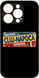 Husa BestCase Slim Glassy Comp Cu Apple iPhone 14 Pro Max Cluj Napoca License plate HD Colors Prot camera G 1185 