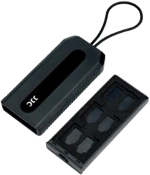Trusa protectie carduri memorie foto pentru calatorie JJC 6xSD 12xmicroSD usoara portabila Neagra 
