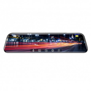 Camera Auto Oglinda cu Touchscreen Techstar® D40 10 inch Inregistrare Duala Fata/Spate Marsarier 1080P Ful 
