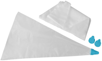 Set 20 buc pungi turnate prin injectie Tasty 678906 Unica folosinta 3 duze Plastic Albastru 