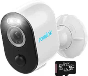 Pachet camera de supraveghere cu Card MicroSD 64 GB Reolink Argus 3 PRO WIFI rezolutie 2K 
