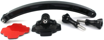 Braț prelungitor de montare pe cască cu sistem de prindere 3M 360 de Grade cu 2 Șuruburi Compatibil cu Camera GoPro insta360 DJI SjCam unive
